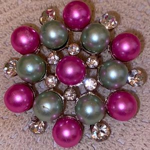 Soft Pastel Colored Ladies Brooch